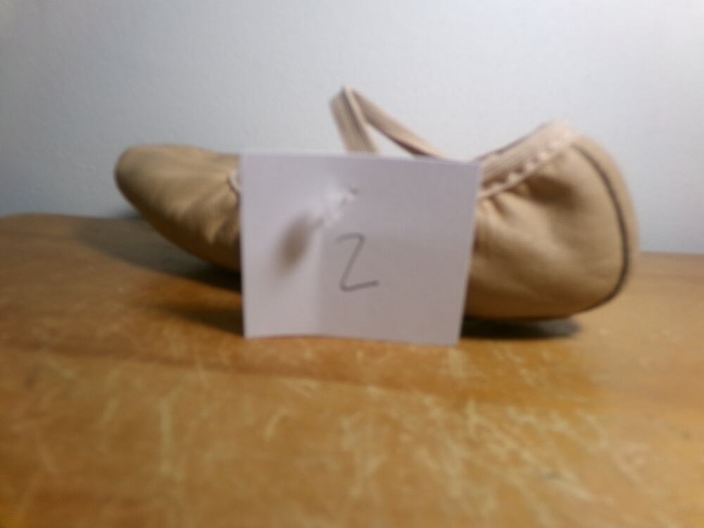 Dance Ballet Shoes Revolution Child 2M Leather Split Sole Stretch